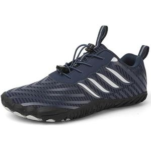 Waterschoenen Ademende Fivefingers-schoenen Blote voeten Schoenen Unisex Heren Dames Ademend Lichtgewicht Antislip (Color : Blue, Size : 38 EU)