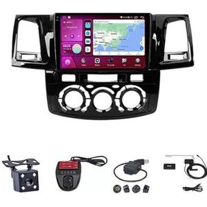 Android Double Din Car Stereo 9 Inch Touchscreen Autoradio Autotoebehoren Multimedia Stuurwielbediening met Navigatie Plug And Play Voor Toyota Fortuner Hilux 2008-2014 (Size : M100S WIFI 1G+16G B)