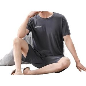 Premium pyjama's for heren, groot en lang, Home Essentials, zachte stretch loungeset, ademend, elastische taille, nachtkleding, ontspannende thuiskantoorkleding, comfortabele outfit for de hele dag(TM
