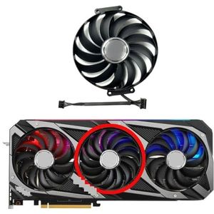 Vervangende ventilator voor ASUS GeForce RTX3060ti 3070 3070ti 3080 3080ti 3090 ROG STRIX grafische kaart(Middle fan)