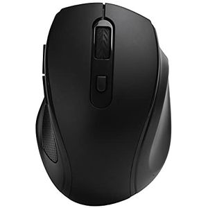 Draadloze Muis, Draagbare Ergonomische USB 2.4G Bluetooth 5.0 Stille 1600 Dpi Kantoor/Gaming Muizen, voor Notebook Desktop Laptop Computer(zwart)
