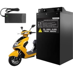 60 Volt elektrische motorfietsaccu 60V 50Ah 72V 50Ah lithium-ionaccu met lader voor 0-3600W scooter-bromfietsmotor met lader,72v 50ah