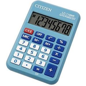 Citizen LC-110NR-BL rekenmachine, hemelsblauw