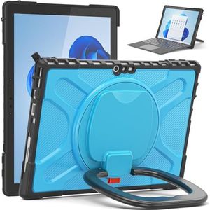 For Microsoft Surface Pro 7/6 / 5/4 / 7+ Hoes met draaibare standaard for Type Cover Toetsenbord met kickstand, schokbestendige, robuuste beschermhoezen(Blu)