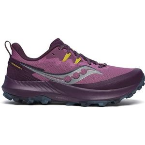 Saucony | Peregrine 14 | Trailschoenen | Dames Plug / Eggplant 40