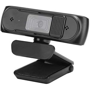 ASHATA 1080P Webcam met microfoon, HD-webcam met USB-autofocus, instelbare webcams zonder drivers voor Windows XP/Vista/7/8/10/Linux/OSX/Android