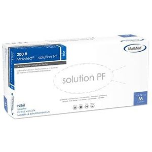 MaiMed solution PF, onderzoekshandschoenen, nitril, 200 stuks Large blauw