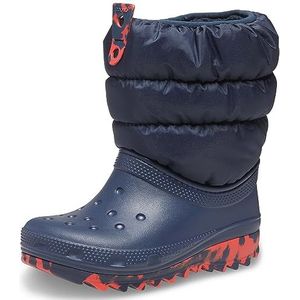 Crocs Unisex Classic Neo Puff Boot K sneeuwlaarzen voor kinderen, Donkerblauw, 36/37 EU