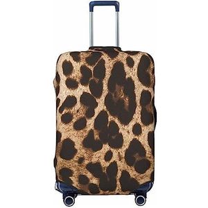 UNIOND Luipaard Print Gedrukt Bagage Cover Elastische Reizen Koffer Cover Protector Fit 18-32 Inch Bagage, Zwart, M