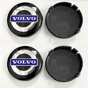 4 stuks autowieldoppen voor Volvo S40 S60 S80L XC60 XC90 64mm autowieldoppen wieldoppen stickers vervanging C