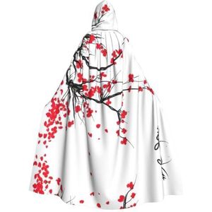 MDATT Japanse kersenboom mantel met capuchon - perfect voor Halloween en cosplay, halloweencadeau, unisex!