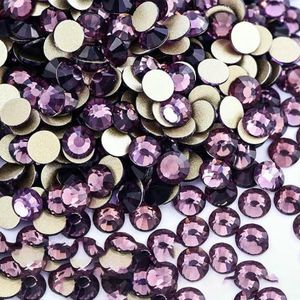 SS4-SS30 Glas Kristal Non-Hotfix Strass Goud Flatback Decor Glitter Stenen Nail Art Accessoires DIY Decoratie-p06 Tanzanite-SS4-SS30 mix 1440pcs-1