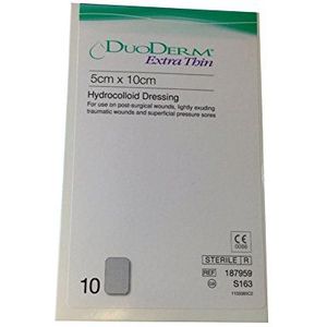 DuoDerm Extra dunne hydrocolloïde dressing 5 cm x 10 cm - pak van 10