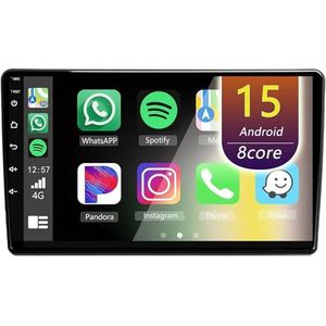 Android Radio voor Peugeot 308 2013-2017, 9 inch Touchscreen Autoradio met Wireless CarPlay Android Auto Bluetooth WIFI(4Core(1+32GB))