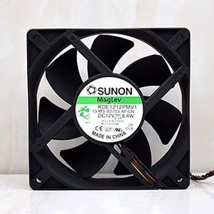 LMNCBVYA - 4-pins magnetisch opschortingslager, 127CFM-luchtstroom, werking met geringe geluidssterkte KDE1212PMV1 120mm 12V ventilator (B3-stekker)