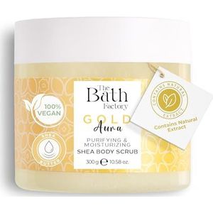 The Bath Factory, Gold Aura Shea Scrub, 300 gram