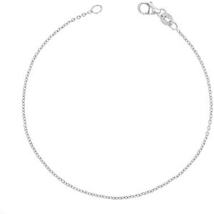 925 zilveren eenvoudige fijne fijne kettingarmband damescadeau 18K vergulde eenvoudige stapelbare multifunctionele armband (Color : Silver color)