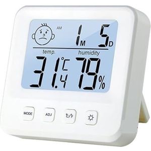 Digitale LCD Indoor Handige Temperatuursensor Vochtigheidsmeter Thermometer Hygrometermeter Nauwkeurige Monitor(E1222-S)