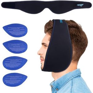 NEWGO verstandskies koelkompressen koelkompressen voor verstandskiesoperatie koelkussen gezicht na tandoperatie koud warm kompres, 4 stuks (zwart)