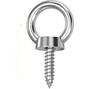 Ooghaakbout, 304 stalen oogboutschroef, verpakking van 2 M4 tot M16(M12*100)
