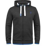 !Solid Sweatvest 'Benjamin'  blauw / donkergrijs / wit