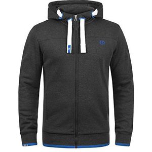 !Solid Sweatvest 'Benjamin'  blauw / donkergrijs / wit