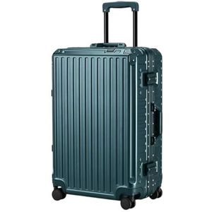 Koffer Modern Harde Ingecheckte Bagage Met Aluminium Frame, Koffer Zonder Ritssluiting En Spinnerwielen Handbagage (Color : F, Size : 24in)