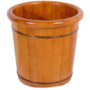PA-DABAOO Vaste Houten Voetbad Emmer, Voet Spa -Massagepedicure Emmer, Gladde Houten Voetbadbad, Verdikte Pedicure Emmer Voor Wassen, Weken, Massage, Sauna, Thuis Pedicure