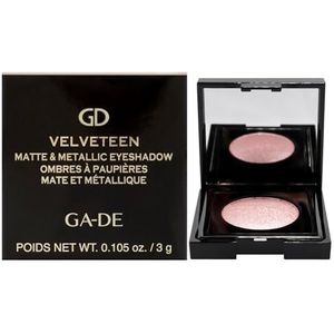 GA-DE Velveteen Metallic Eyeshadow Mono, 223 - Pearl Infused, Shimmer Eye Makeup - Zijdezachte, dicht gepigmenteerde, naadloze mix - 3,0 g