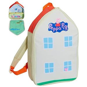 Peppa Pig Rugzak Speelhuis met Volledige Interieur en Opvouwbare Plank Rugzak Kids Kwekerij Rugzak Reizen Speelgoed Tas