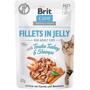 Brit Care Cat Tender Turkey & Shrimps in Jelly Turkije Garnalen 85 g