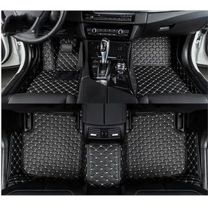 LHD Voor Captur 2013-2017 2018-2023 Anti-slip Accessoires Auto-interieur Anti-fouling Vloermatten Waterdicht Antislip Voetkussen(Black Beige)