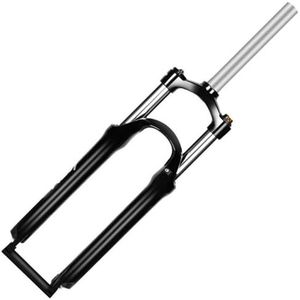 Fietsvorken Voorvork 26/27,5/29 inch Suspension Lock Shock Stroke 50/65/80/100mm Schouder Draad Lente Fiets Schijf Vork Mtb Vorken (kleur: 26 inch zwart)