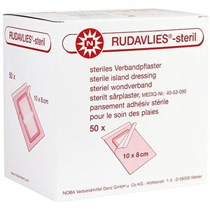 Noba RUDAVLIES - Steriel, Associatie-correcties, pleister, maatkeuze, 50 stuks - 10 x 8 cm