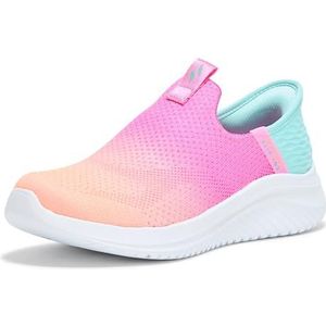 Skechers Ultra Flex 3.0 Colour Boost Sneakers voor meisjes, Meerkleurige zeegolven Ocean Tides, 11 Little Kid