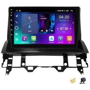 ZARAPLUS Android 13 Autoradio MP5-Speler Met Navigatie 9-inch multimediasysteem Voor Mazda 6 2002~2008 Touchscreen Car Stereo Voor 4G/WIFI/FM RDS/SWC/DSP/Android Auto/Carplay,NF2