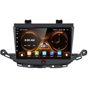 Android 14.0 2 Din Autoradio 9"" Touchscreen Auto Stereo voor Opel Astra K 2015-2020-[Ingebouwd CarPlay/Android auto/DSP/GPS]-Support MIC/Stuurbediening/Bluetooth 5.0(B,P4 4G+WIFI 8Core 4G+64G)