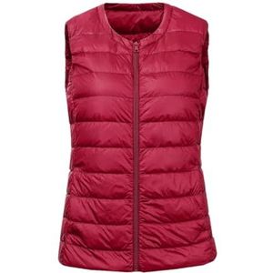 Niiyyjj Dames Warm Vest Ultra Licht Donsvest Vrouwen Mouwloos Winter Warm Grote Maat Vest, W, S