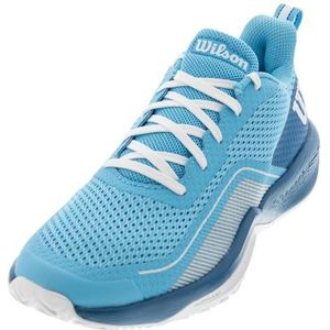 Wilson Dames Rush Pro Lite tennisschoen, Bonnie Blauw/Deja Vu Blauw/Wit, 4 UK, Bonnie Blauw Deja Vu Blauw Wit, 37 EU