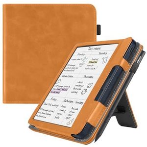 Stand Case - Compatibel met Kobo Libra Colour - 7 Inch E-reader - Bruin - Auto Sleep Cover