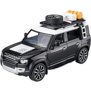 1:24 Voor Rover Defender Legering Diecasts & Speelgoedvoertuigen Model Geluid En Licht Collectie Speelgoed Cadeau (Color : A, Size : No box)