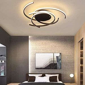 Moderne led-plafondlamp dimbaar eettafel eettafel creatieve spiraalvormige bloem design acryl metalen kroonluchter voor woonkamer