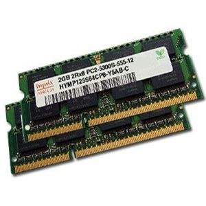 4 GB Dual Channel Kit HYNIX origineel 2 x 2048MB 200 pin DDR4-800 (PC2-6400) SO-DIMM double side voor DDR2 NOTEBOOKs