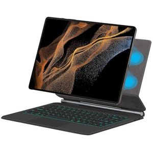 Magic Keyboard Case voor Samsung Galaxy Tab S9 Ultra 14.6 inch (SM-X910 | SM-X916B), Draadloze Bluetooth Toetsenbord Cover Trackpad Toetsenbord Case met Magnetische Stand