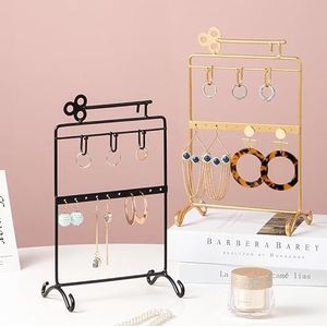 2 stks/set Iron Key Sieraden Organizer - Display Stand voor Oorbellen, Kettingen, Ringen op Vanity of Dresser