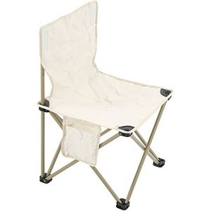 Klapstoel, Outdoor Fishing Chair Beige 220lb Dragend Lichtgewicht voor Picknick(XL)