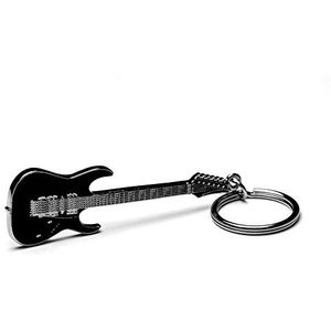 Gifticuffs Ibanez RG gitaar zilver en zwart metalen sleutelhanger, Zilver, Eén maat