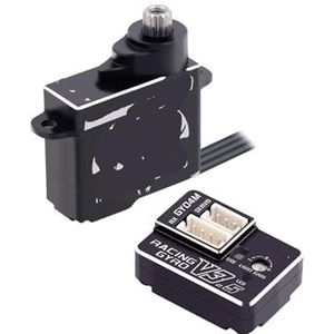 VLALAMNO A06CLS V2 3.0KG 15T Programmeerbare Coreless 7g Afstandsbediening Servo Korte Kabel (Combo Set 2)