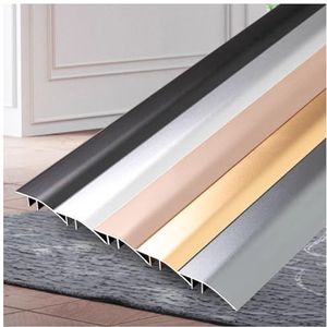CMJYMX Overgangsprofiel van aluminium, 90 cm, rolstoelhellingen met een hoogte van 0,7 - 1,5 cm, 1,5 tot 2,5 cm, verkrijgbaar in verschillende maten (grijs, 4,3 cm)
