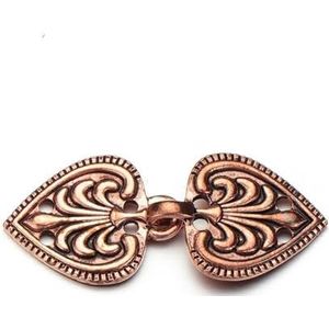 Shirt Cinch Swirl Clip Cape Clips, Sjaal Cardigan Clips Pak van 3 Zinklegering Strass Multicolor(1-antique Copper)